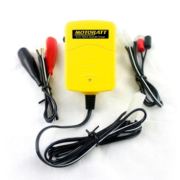Chargeur de batterie  6V 12V 500mA Motobatt MBCBABY. Blackpines.fr