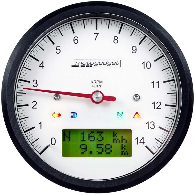 Compte-Tours 14000 trmin Motoscope Classic Motogadget. Blackpines.fr