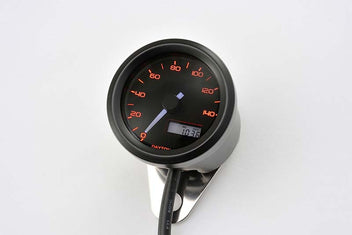 Compteur Daytona VELONA48 tricolore 140 km/h orange. Blackpines.fr