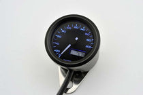Compteur Daytona VELONA48 tricolore 200 km/h bleu. Blackpines.fr