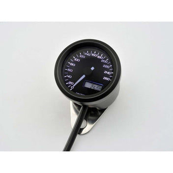 Compteur Daytona VELONA48 tricolore 260 km/h blanc. Blackpines.fr