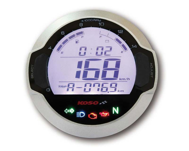 Compteur et compte-tours marque Koso DL03SR. Blackpines.fr