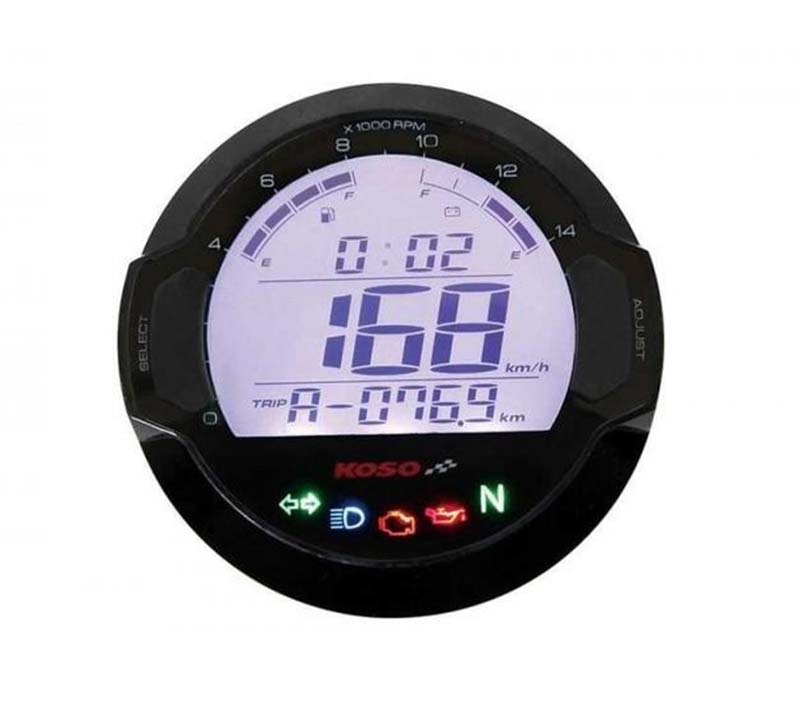Compteur et compte-tours marque Koso DL03SR. Blackpines.fr