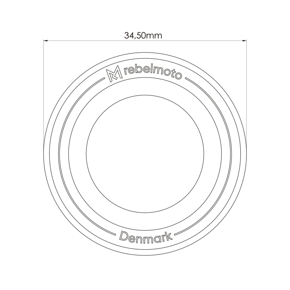 Embouts de guidon type 2 Rebelmoto. Blackpines.fr