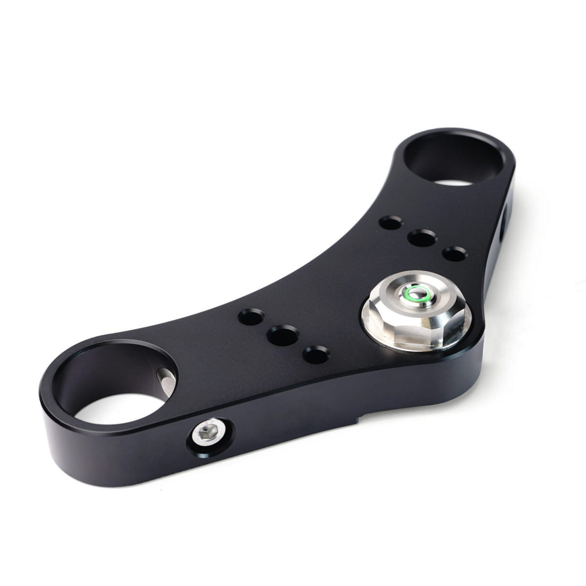 Ecrou de colonne de direction avec bouton poussoir Rebelmoto pour fourche BMW  K100 et K75. Blackpines.fr