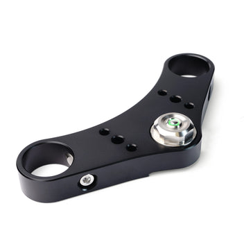 Ecrou de colonne de direction avec bouton poussoir Rebelmoto pour fourche BMW  K100 et K75. Blackpines.fr