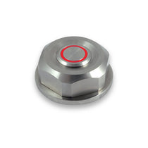 Ecrou de colonne de direction avec bouton poussoir avec LED rouge Rebelmoto pour fourche BMW  R. Blackpines.fr