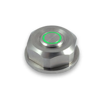 Ecrou de colonne de direction avec bouton poussoir avec LED verte Rebelmoto pour fourche BMW  R. Blackpines.fr