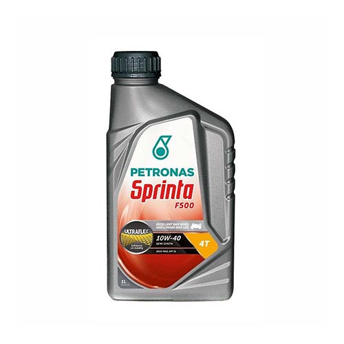 Huile moto semi synthetique Petronas Sprinta F500 10w40 4T 1 litre. Blackpines.fr