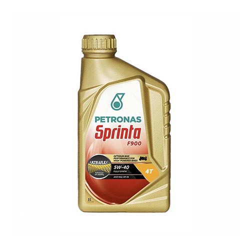 Huile moto synthetique petronas sprinta F900 5w40 4 temps 1 L. Blackpines.fr
