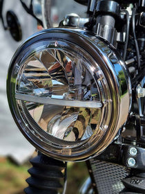 Phare optique LED 7 pouces Voyage marque Highsider. Blackpines.fr