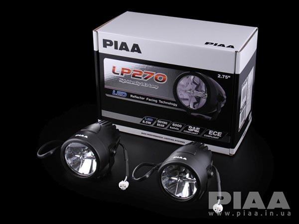 Kit phares additionnels route blancs LP270 LED PIAA DK275X. Blackpines.fr
