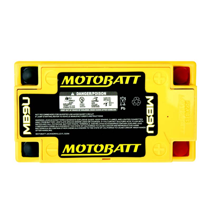Batterie moto Motobatt AGM MB9U 11 Ah 12 V. Blackpines.fr