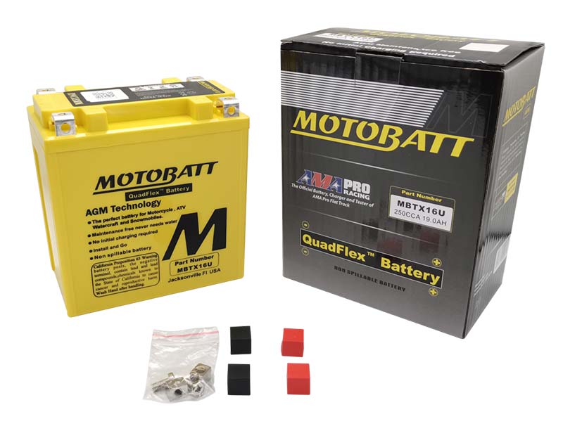 Batterie AGM Motobatt MBTX16U 12 V. Blackpines.fr