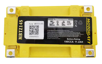 Batterie AGM Motobatt 12 V 11,2 Ah MBTZ14S. Blackpines.fr