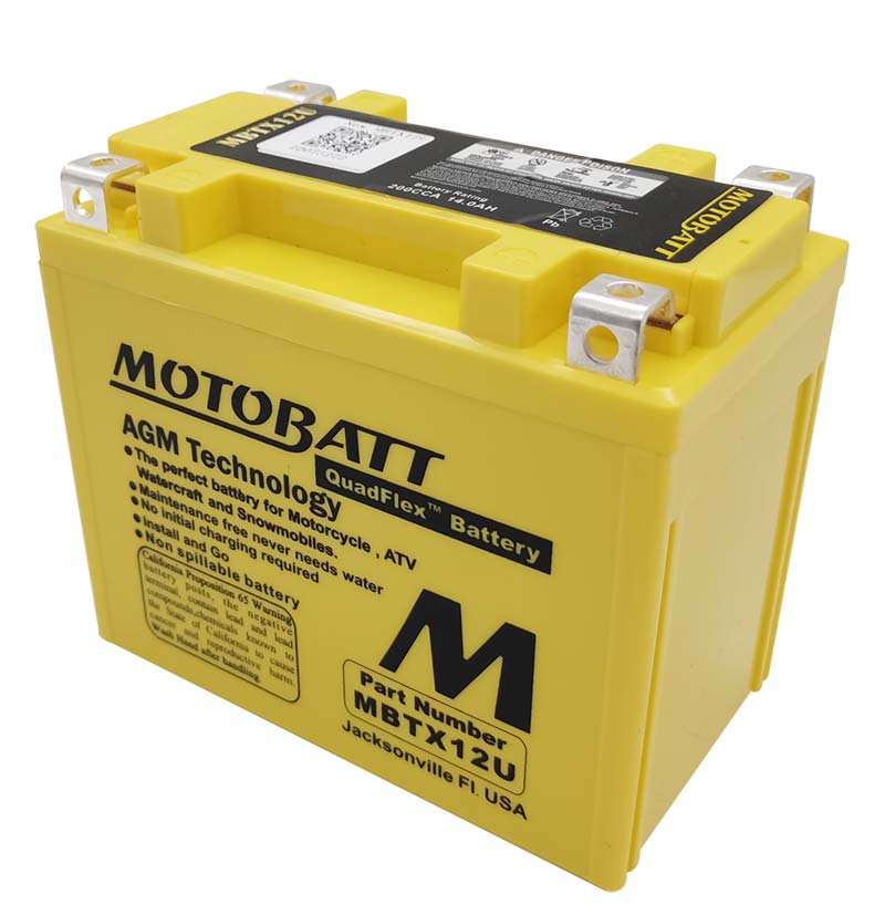 Batterie Motobatt AGM 12 V MBTX12U. Blackpines.fr