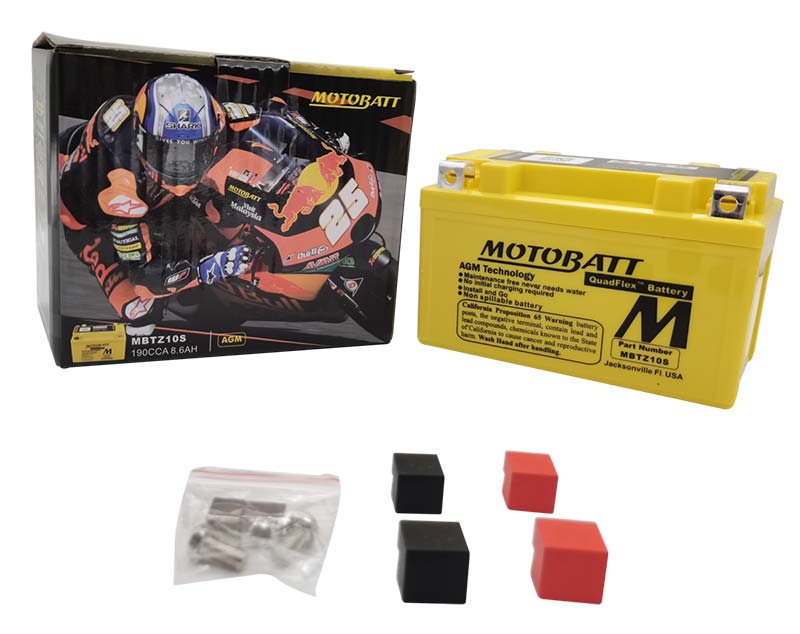 Batterie Motobatt AGM 12 V MBTZ10S. Blackpines.fr
