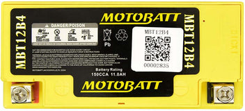 Batterie QuadFlex AGM 12 V Motobatt MBT12B4. Blackpines.fr
