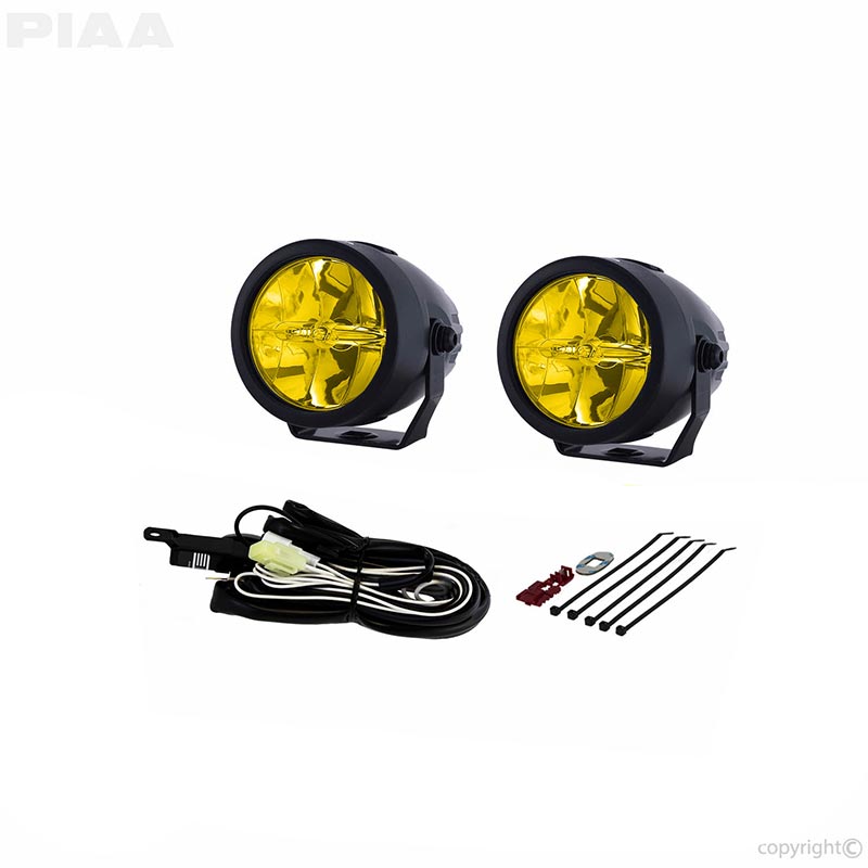 Kit phares additionnels route jaunes LP270 LED PIAA DK276. Blackpines.fr