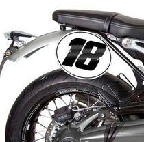 Autocollant numero pour plaque moto Barracuda. Blackpines.fr