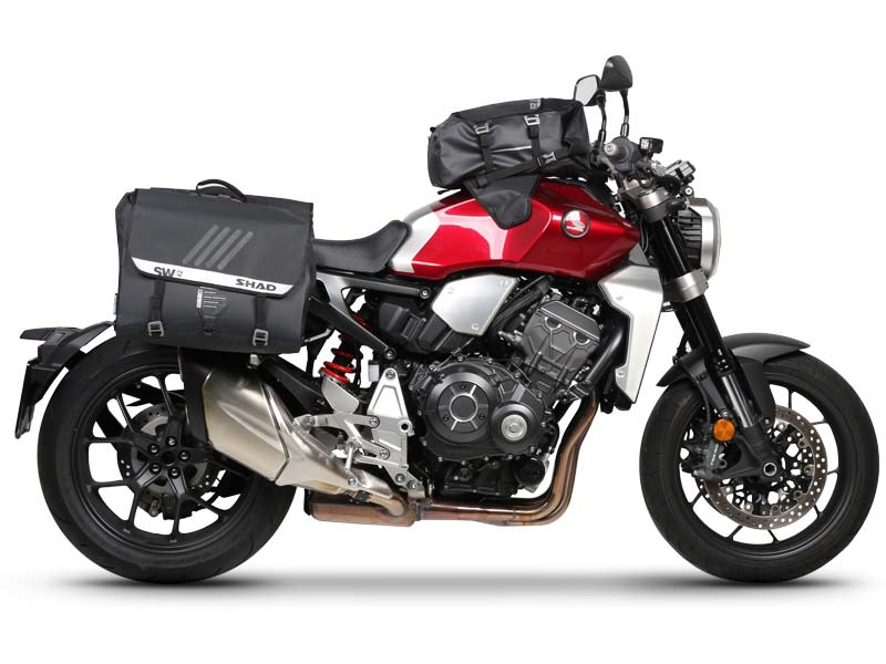 Paire de sacoches cavalieres moto Shad SW42. Blackpines.fr