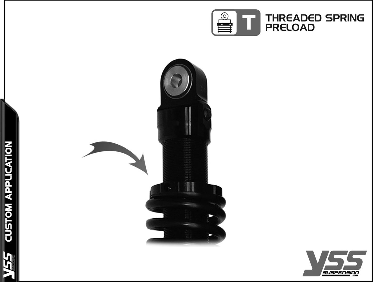Amortisseur YSS universel RE-MO-302-T Full black  blackpines.fr  blackpines.fr