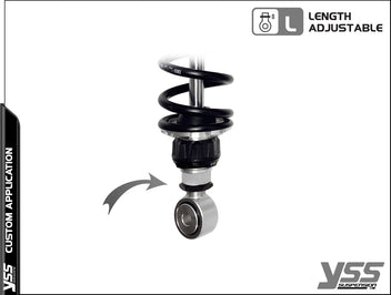 Amortisseur YSS universel Piggyback RG-CB-362-TRWL Aluminium. Blackpines.fr