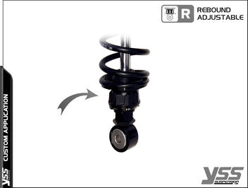 Amortisseur YSS universel Piggyback RG-CB-362-TRWL Full black. Blackpines.fr 