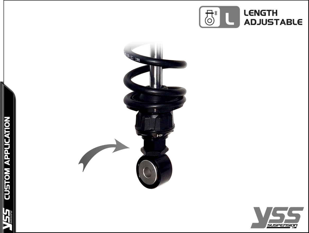 Amortisseur YSS universel Piggyback RG-CB-362-TRWL Full black. Blackpines.fr 