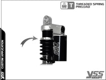 Amortisseur YSS universel Piggyback RG-CB-362-TRCL Aluminium. Blackpines.fr