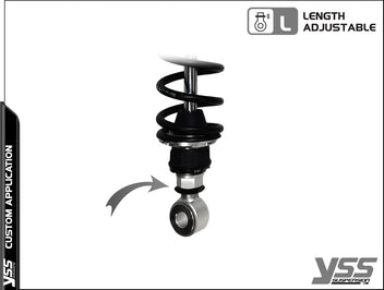 Amortisseur YSS universel Piggyback RG-CB-362-TRCL Aluminium. Blackpines.fr