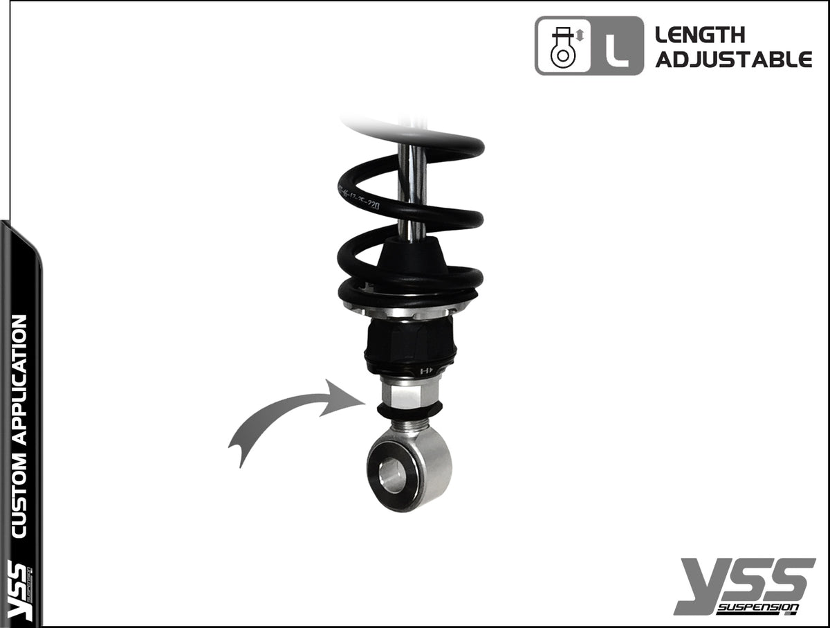 Amortisseur YSS universel Piggyback RG-CB-362-TRCL Aluminium. Blackpines.fr
