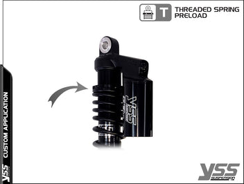 Amortisseur YSS Piggyback RG-MO-362-TRCL Full Black. Blackpines.fr