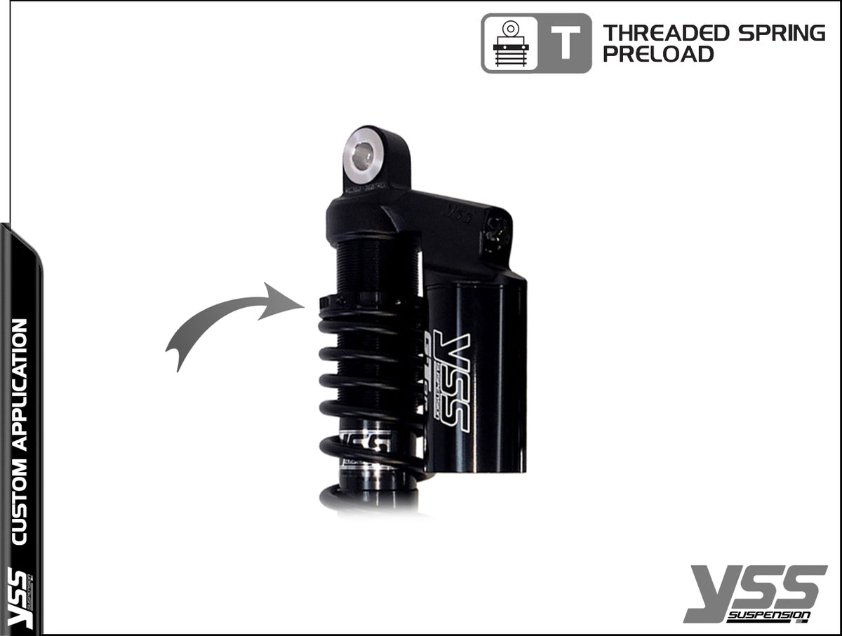 Amortisseur YSS Piggyback RG-MO-362-TRCL Full Black. Blackpines.fr
