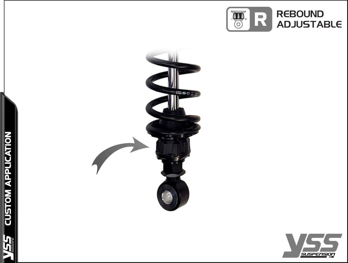 Amortisseur YSS Piggyback RG-MO-362-TRCL Full Black. Blackpines.fr