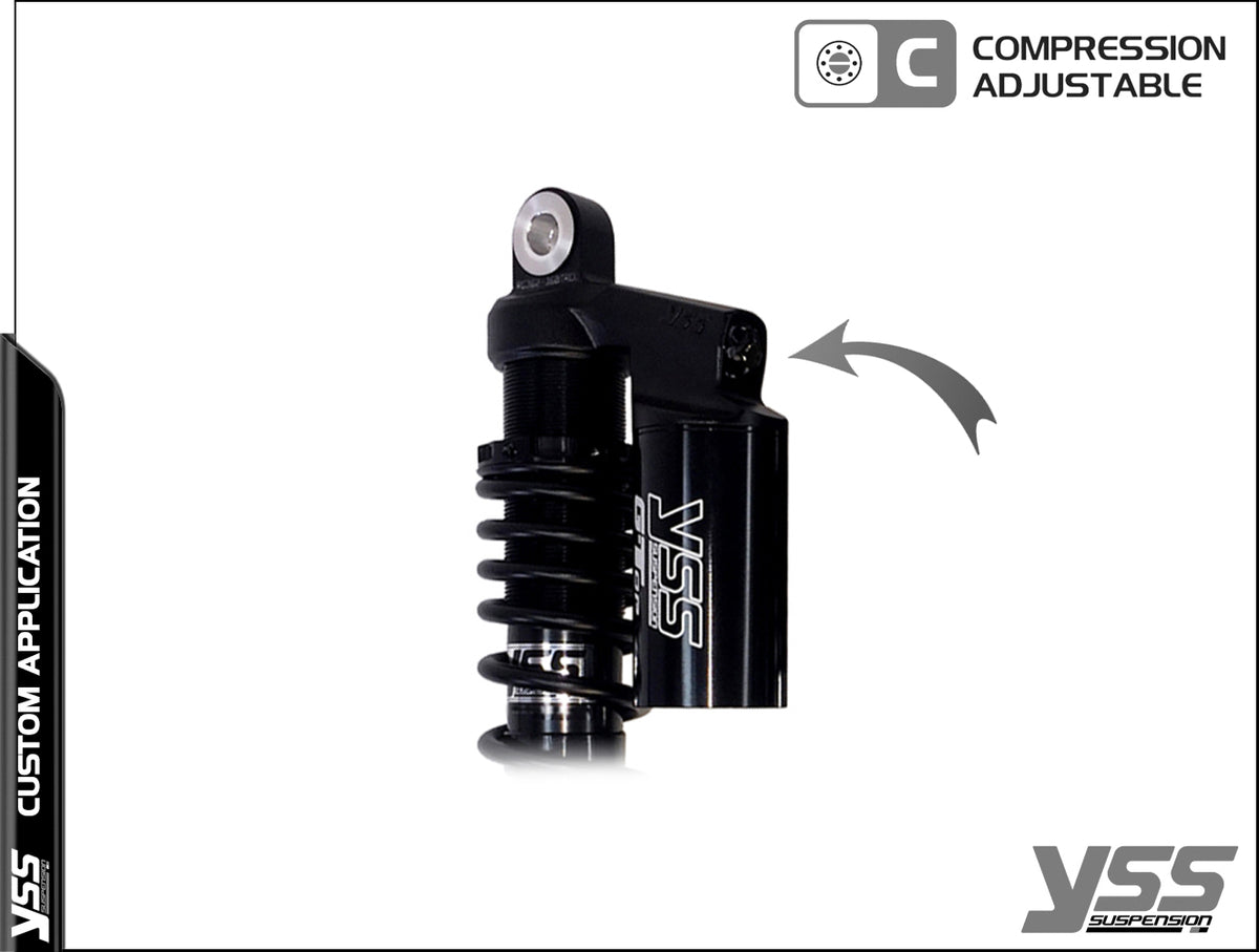 Amortisseur YSS Piggyback RG-MO-362-TRCL Full Black. Blackpines.fr