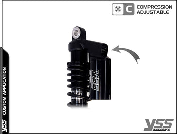 Amortisseur YSS universel Piggyback RG-CB-362-TRCL Full Black. Blackpines.fr