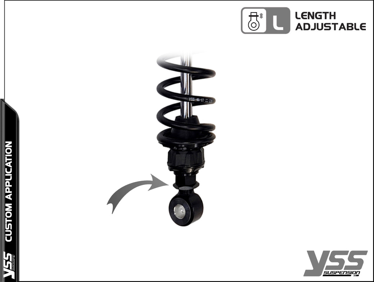 Amortisseur YSS Piggyback RG-MO-362-TRCL Full Black. Blackpines.fr