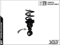Amortisseur YSS universel Piggyback RG-CB-362-TRCL Full Black. Blackpines.fr