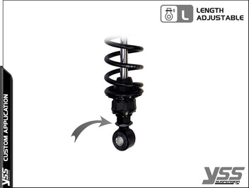 Amortisseur YSS universel Piggyback RG-CB-362-TRCL Full Black. Blackpines.fr
