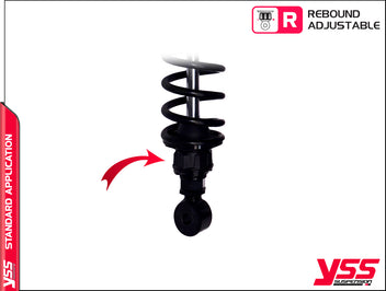 Amortisseurs moto universel YSS RZ-CB-362-TRL Black  blackpines.fr  blackpines.fr