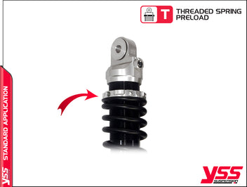Amortisseurs moto universel YSS RZ-CB-362-TRL Alu  blackpines.fr  blackpines.fr