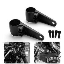 Pattes de fixation phare avant pour fourche de 35mm, 39mm et 41mm-blackpines.fr