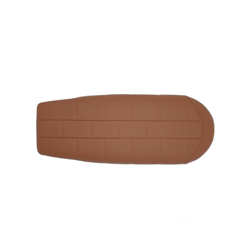 Selle Scrambler et Brat couleur Camel. Universelle avec la qualite du sur mesure. blackpines.fr