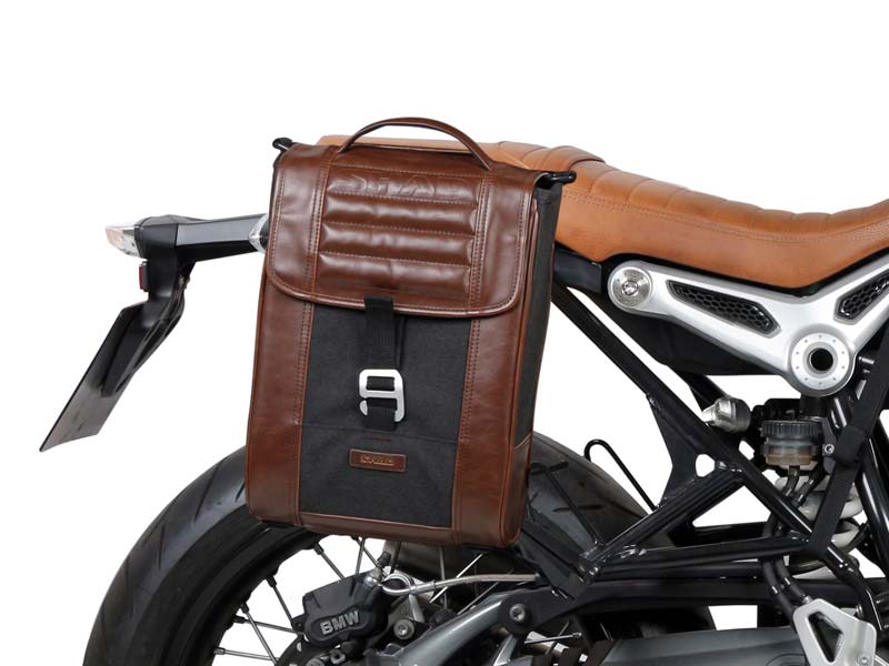 Fixation laterale pour sacoches SHAD sur BMW R nineT. Blackpines.fr