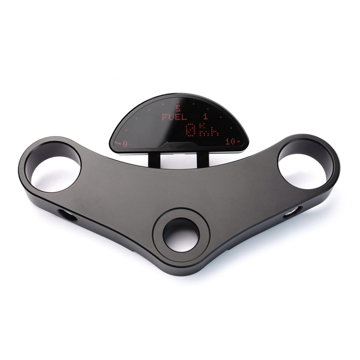 Support de compteur pour le Motoscope Pro de Motogadget par Rebelmoto. Disponible sur Blackpines.fr