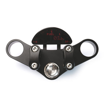 Support de compteur pour le Motoscope Pro de Motogadget par Rebelmoto. Disponible sur Blackpines.fr