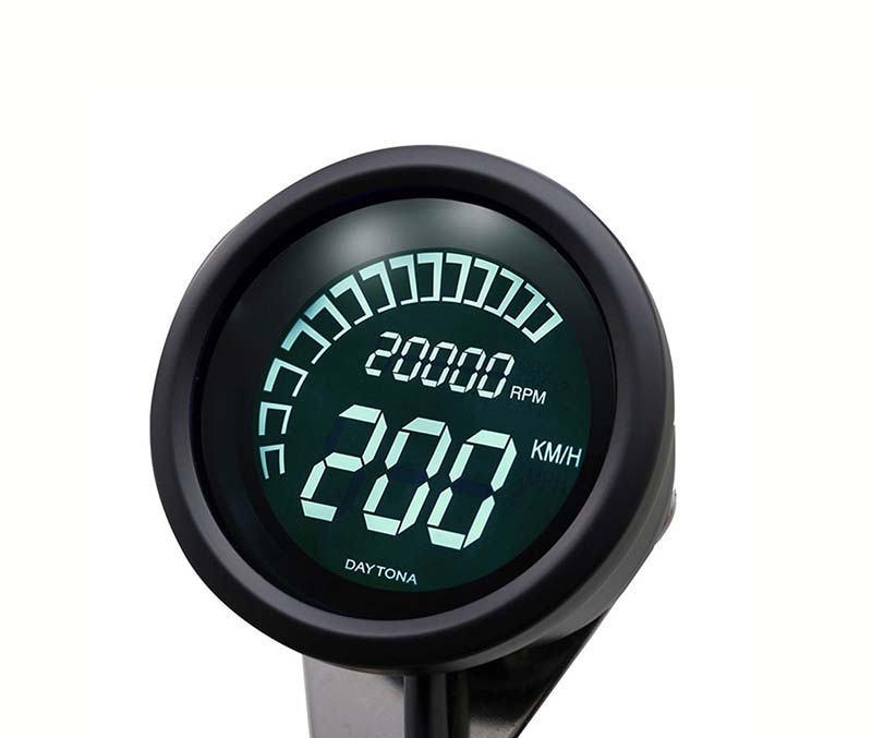 Tachymetre et compteur de vitesse digital Velona marque Daytona. Blackpines.fr