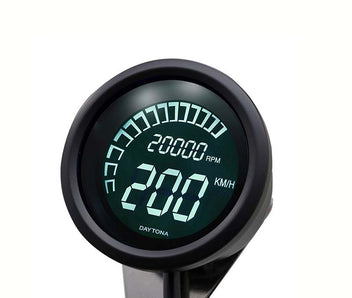 Tachymetre et compteur de vitesse digital Velona marque Daytona. Blackpines.fr