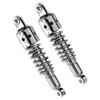 Amortisseurs moto universels YSS RD222-P ressort chrome cache perfor&eacute;-280 &agrave; 370&nbsp;mm  blackpines.fr  blackpines.fr